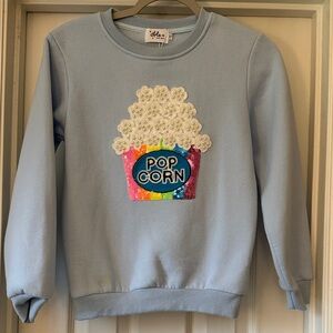 Lola + The Boys Light Blue Popcorn Sweater